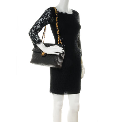 Chanel Lambskin Jumbo Flap Black 2 of 9
