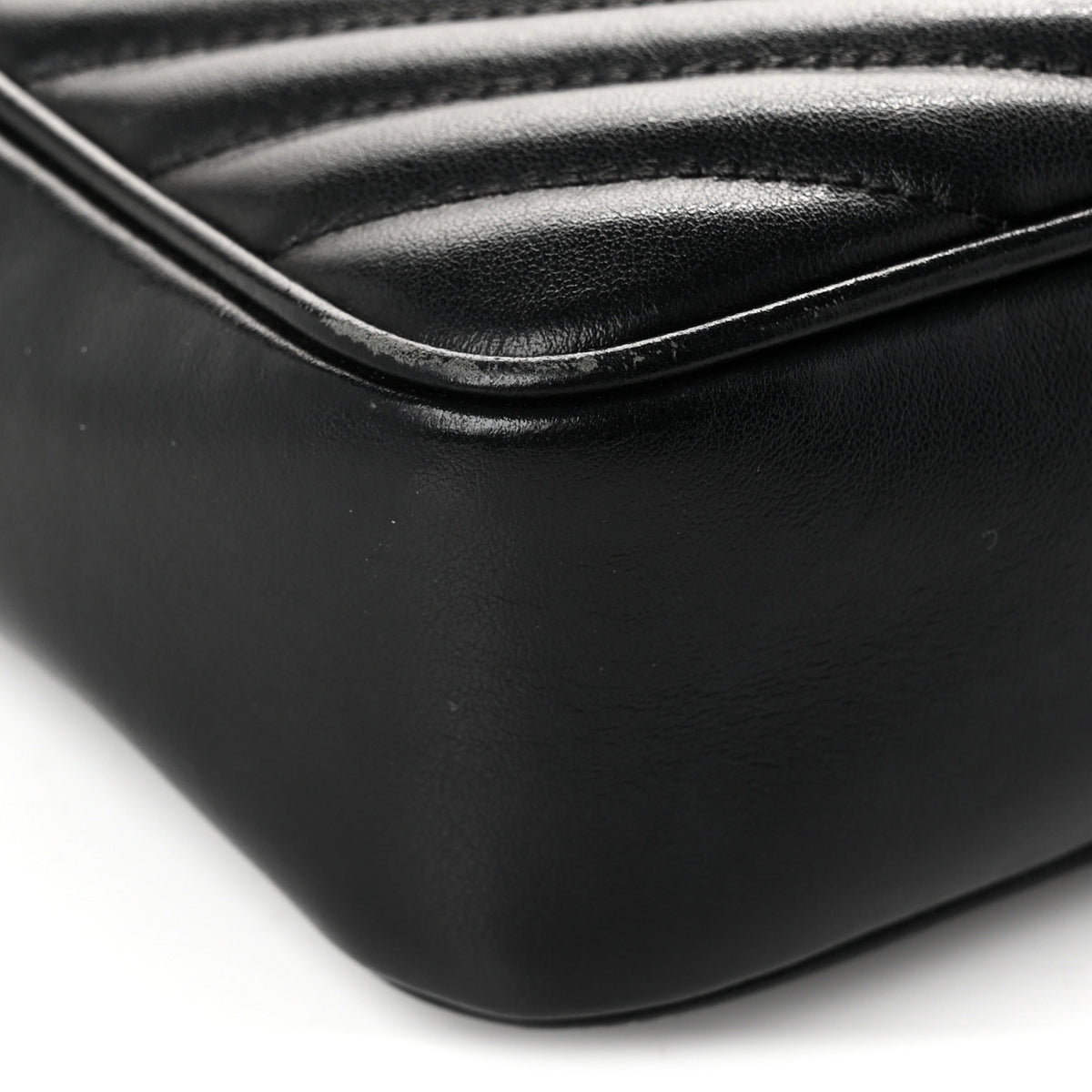 Calfskin Matelasse Monogram Lou Camera Bag Black