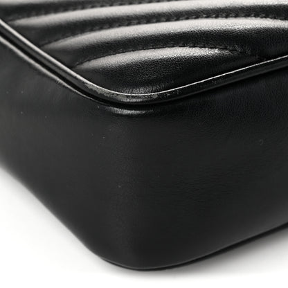 Saint Laurent Calfskin Matelasse Monogram Lou Camera Bag Black 11 of 13