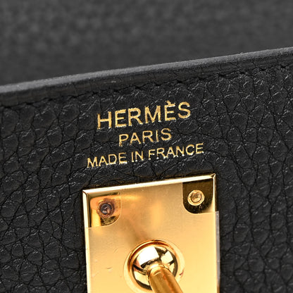 Hermes Togo Kelly Retourne 25 Black 6 of 12