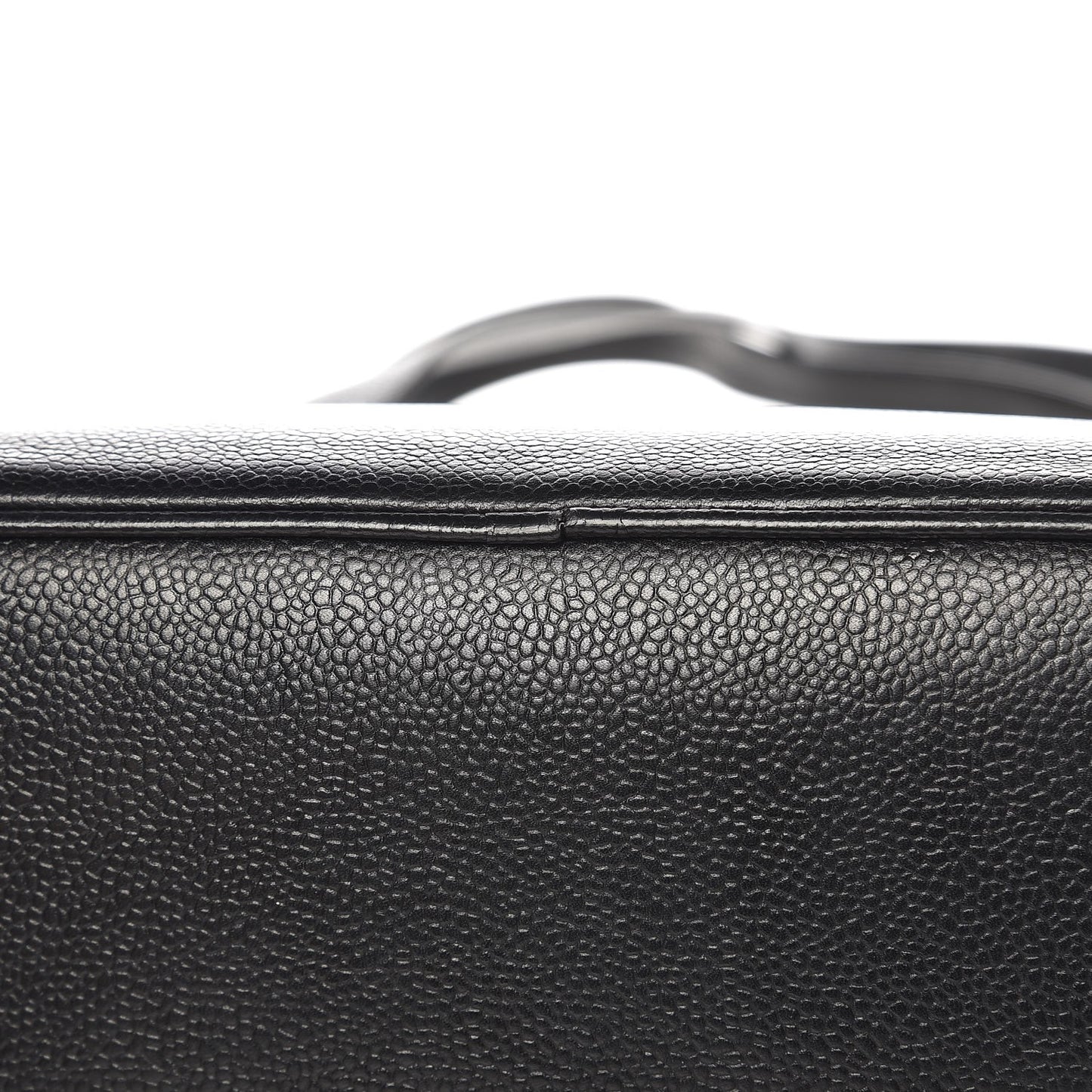 Caviar Large CC Shoulder Bag Black
