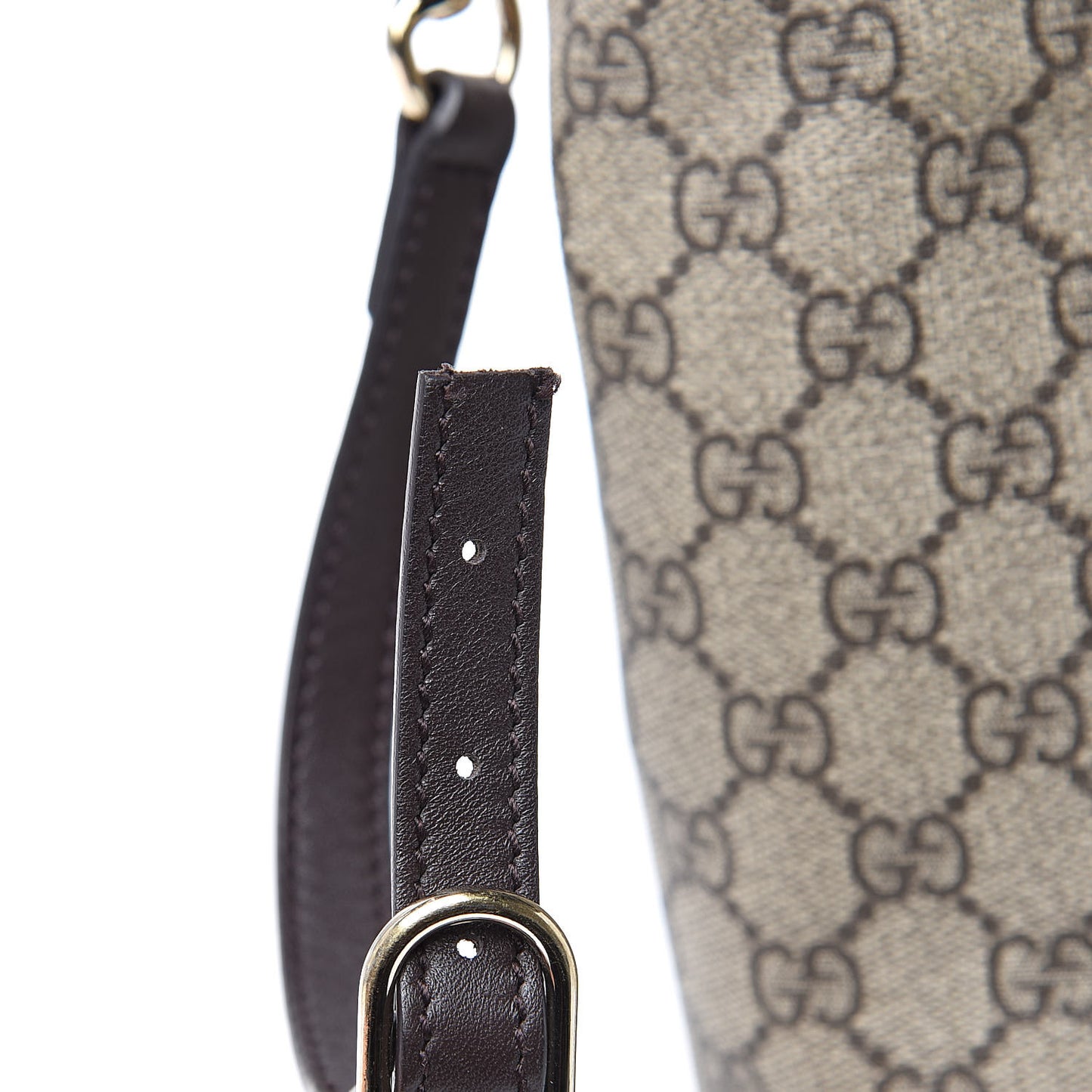 GG Supreme Monogram Medium Joy Tote Dark Brown