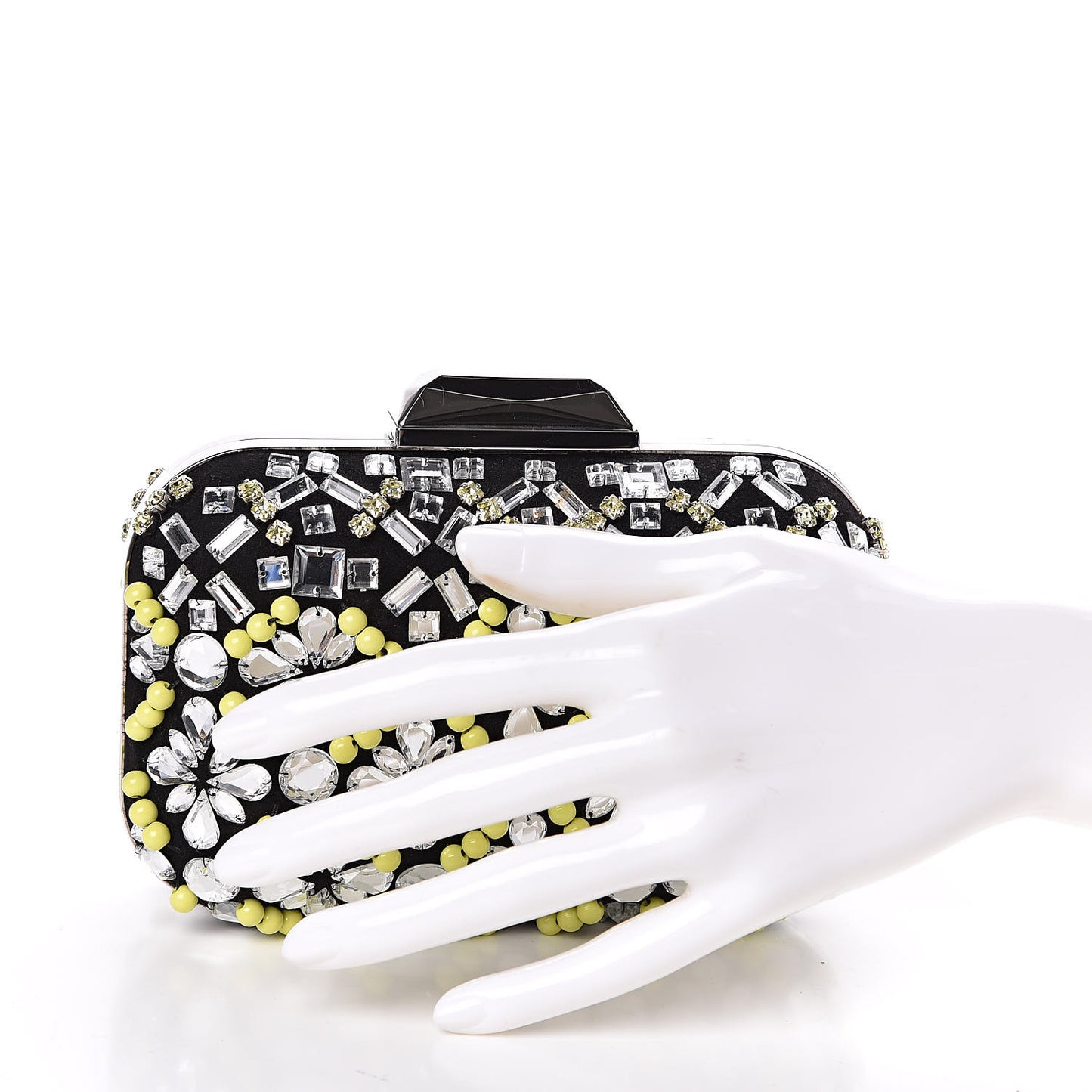 Beaded Box Cloud Clutch Multicolor