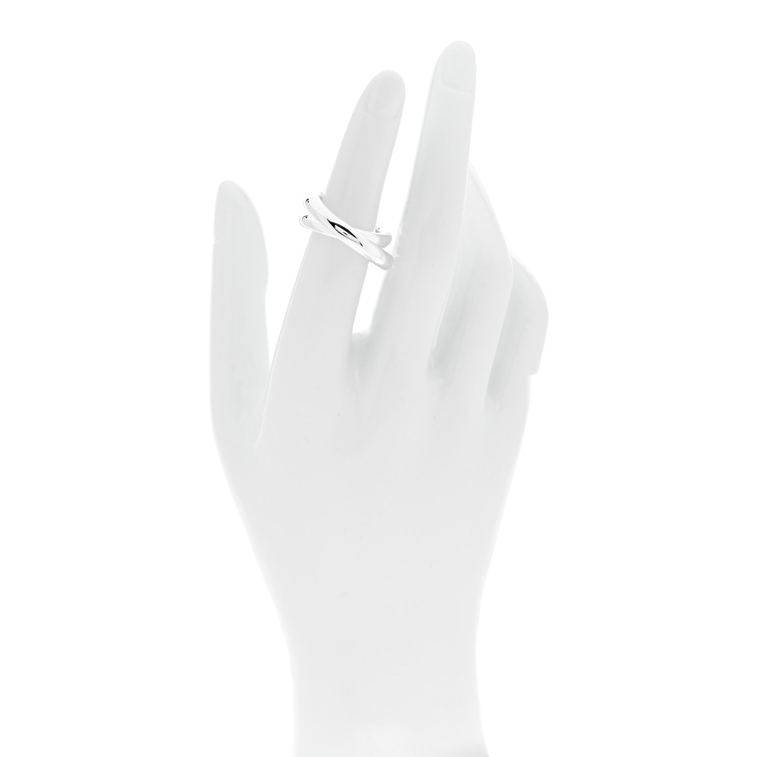 Hermes Sterling Silver MM Vertige Ring 49 5 2 of 6
