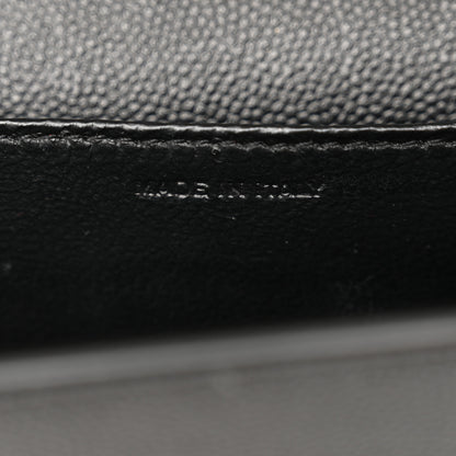 Saint Laurent Grain de Poudre Uptown Chain Wallet Black 7 of 10