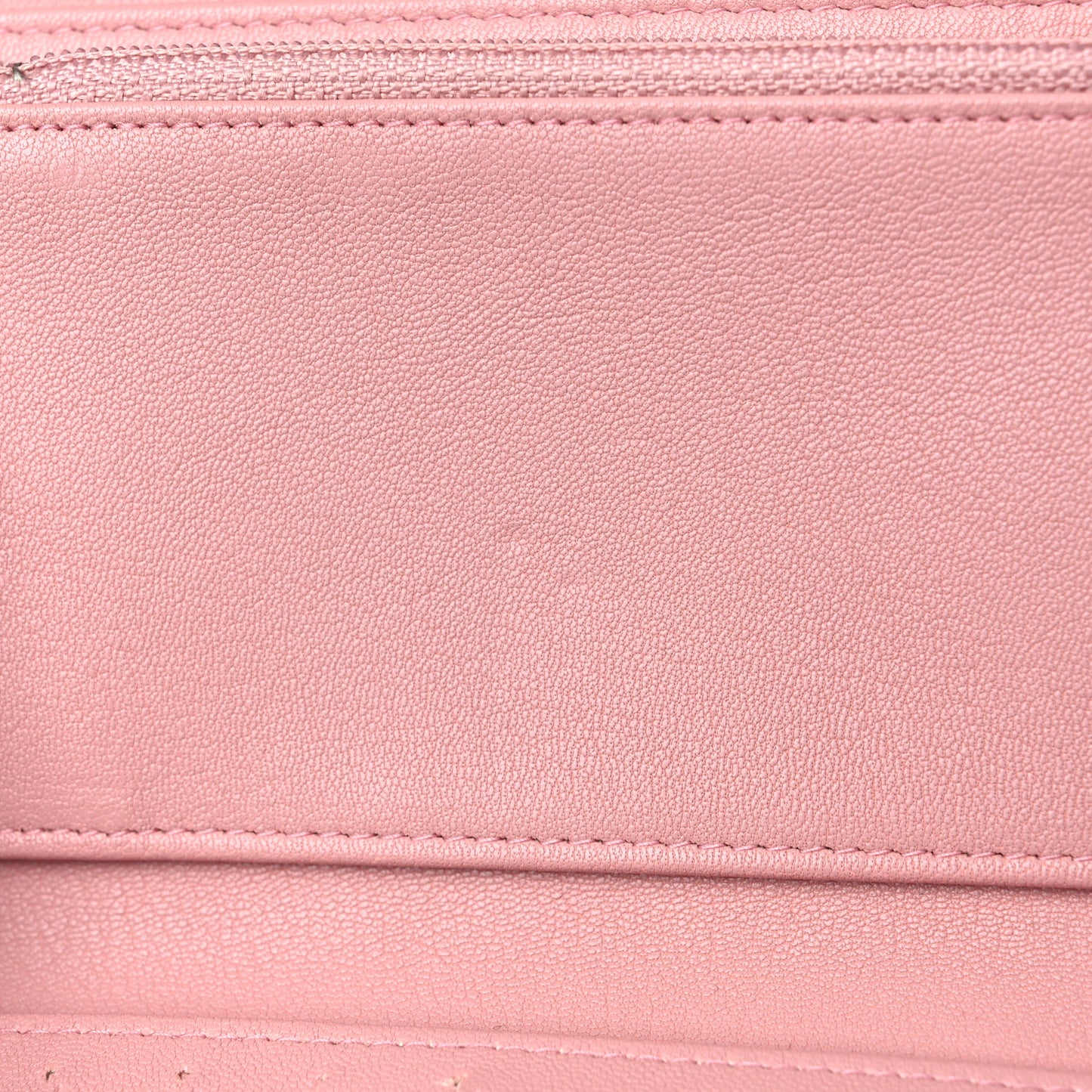 Lambskin Quilted CC Box Flap Wallet Light Pink