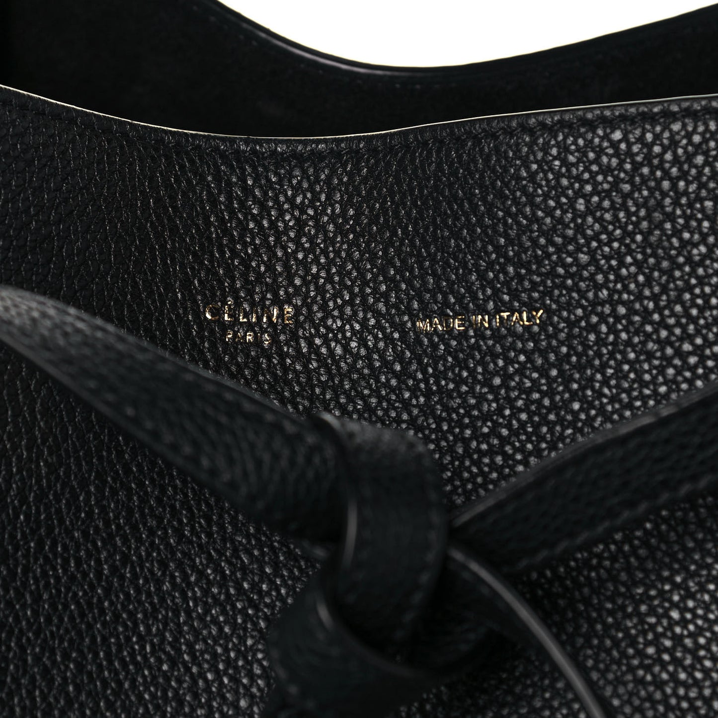 Soft Grained Calfskin Small Belt Cabas Black