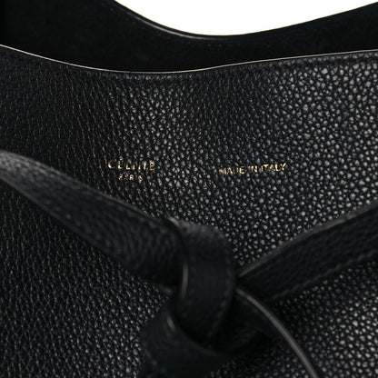 Celine Soft Grained Calfskin Small Belt Cabas Black 6 of 10