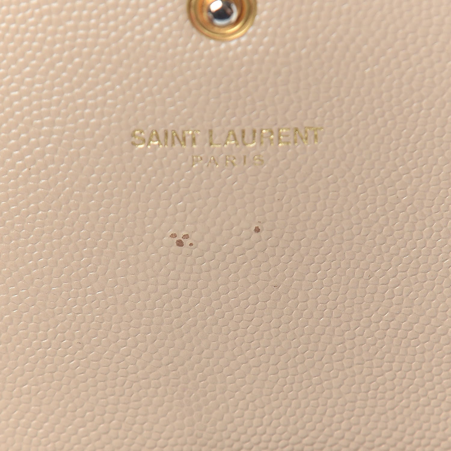 Saint Laurent Grain De Poudre Classic Monogram Cassandre Wallet Nude Powder 8 of 14