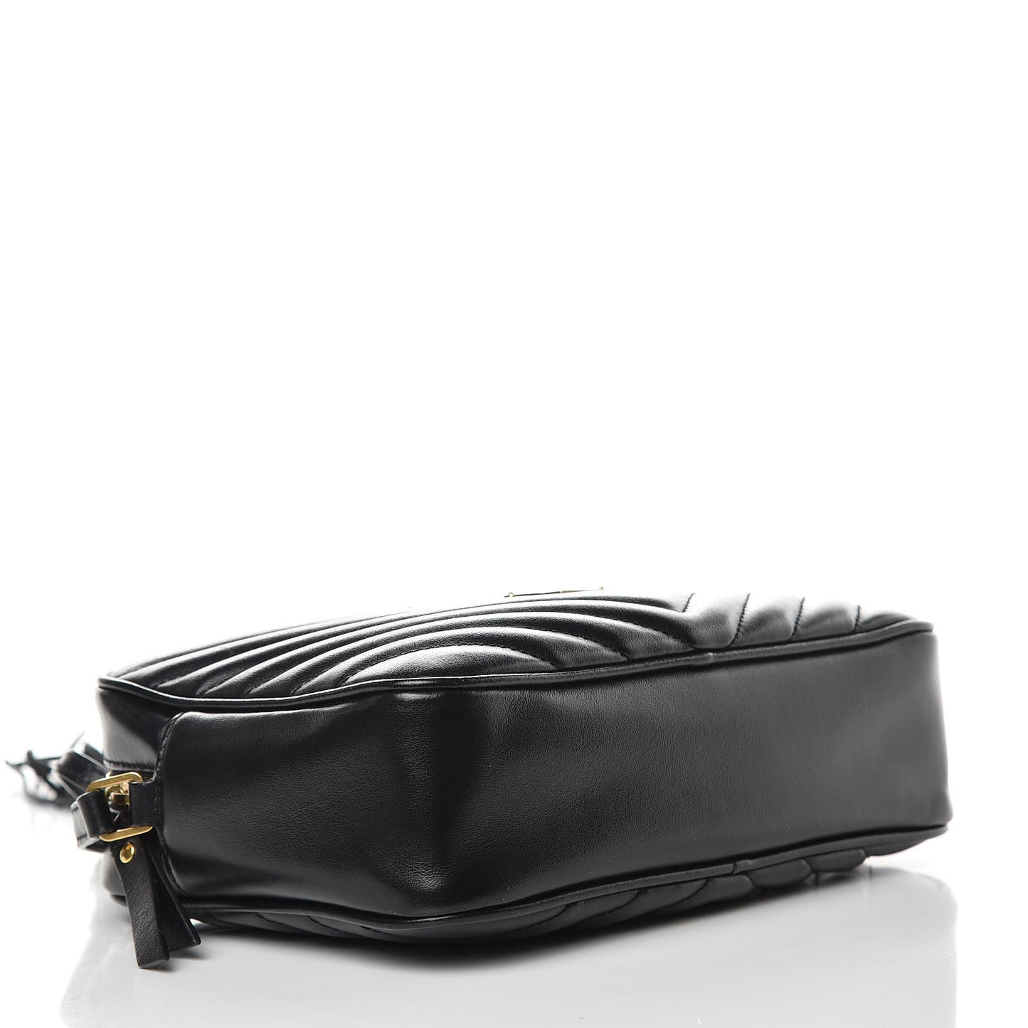 Calfskin Matelasse Monogram Lou Camera Bag Black