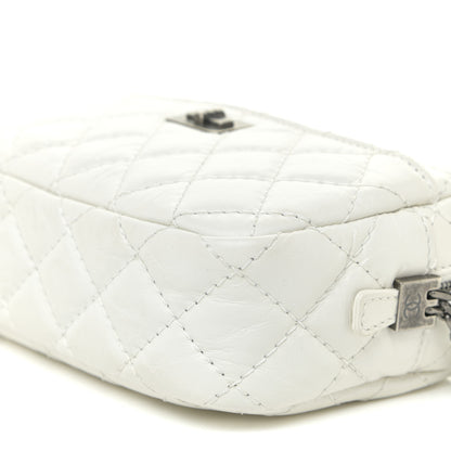 Chanel Aged Calfskin Quilted Mini Reissue Camera Case White 10 of 13