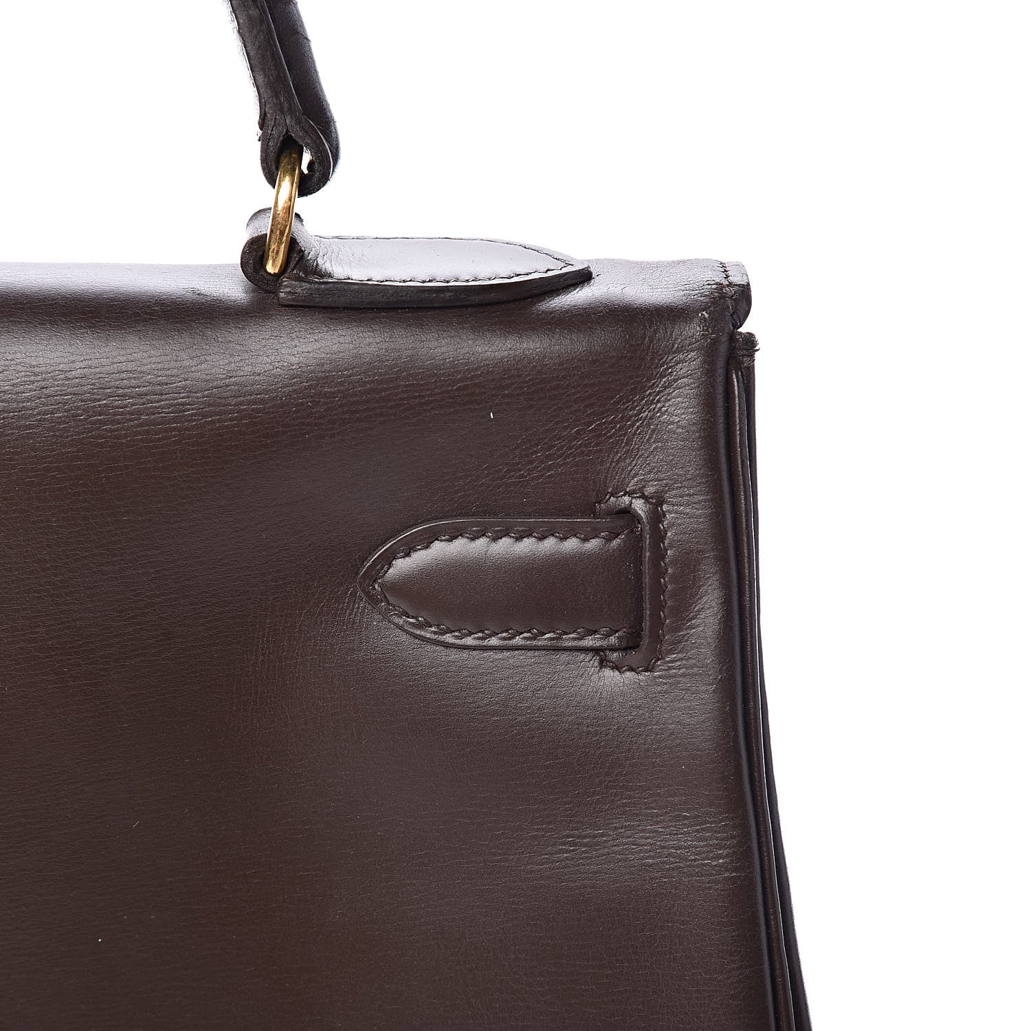 Hermes Box Kelly Retourne 32 Chocolate 19 of 64