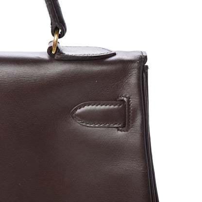 Hermes Box Kelly Retourne 32 Chocolate 19 of 64