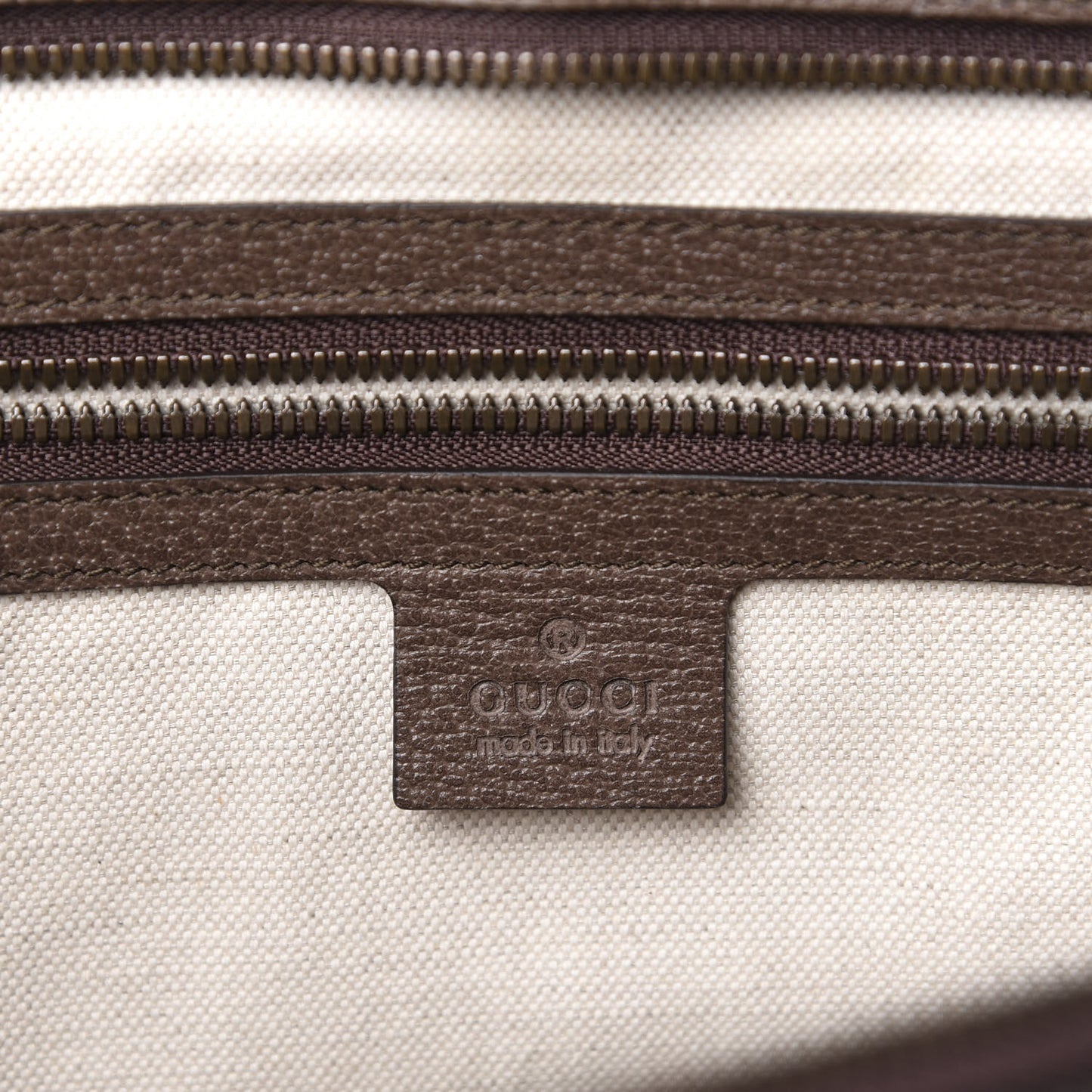 GG Supreme Monogram Textured Calfskin Web Ophidia Documents Holder Beige Ebony New Acero
