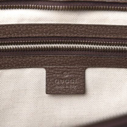 Gucci GG Supreme Monogram Textured Calfskin Web Ophidia Documents Holder Beige Ebony New Acero 8 of 9