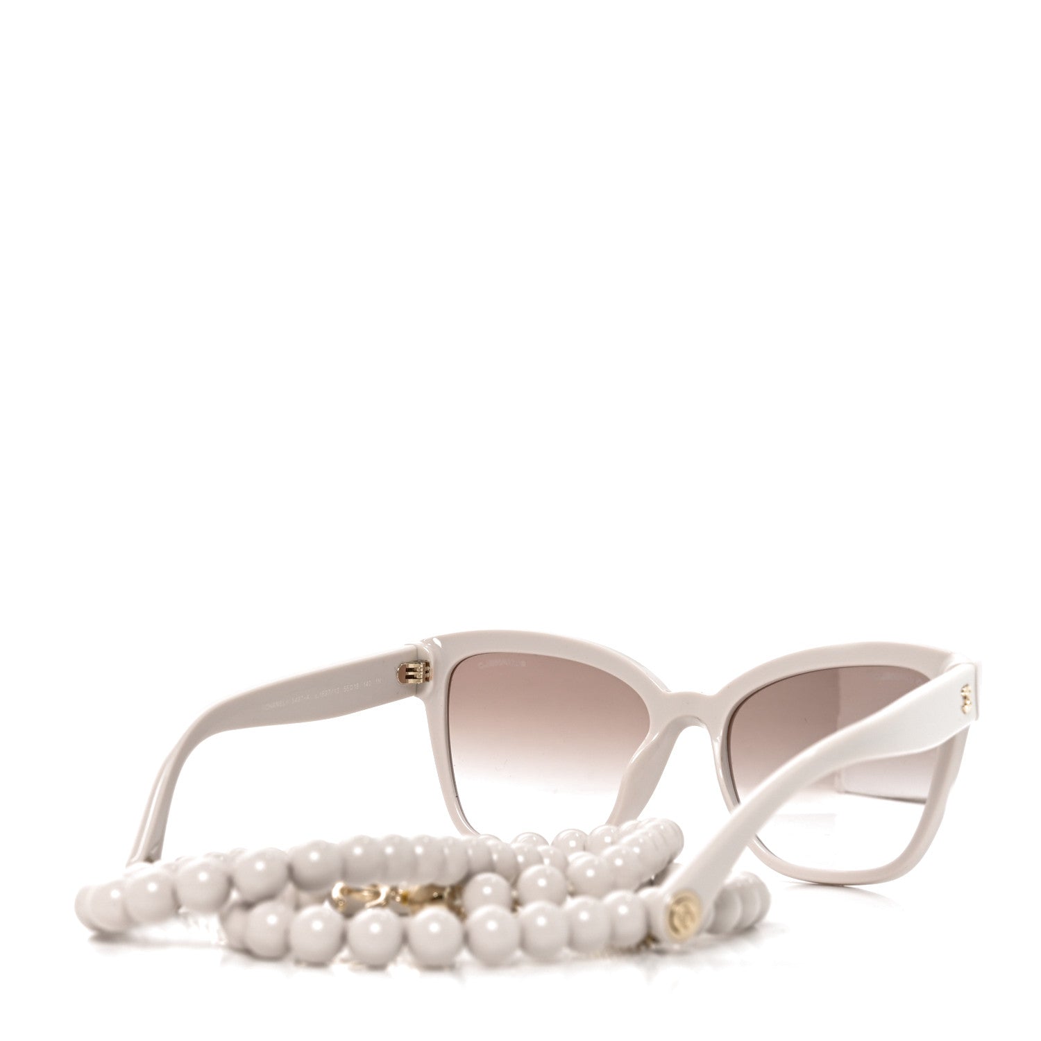 Chanel Acetate Chain Square Sunglasses 5487-A Beige 4 of 7