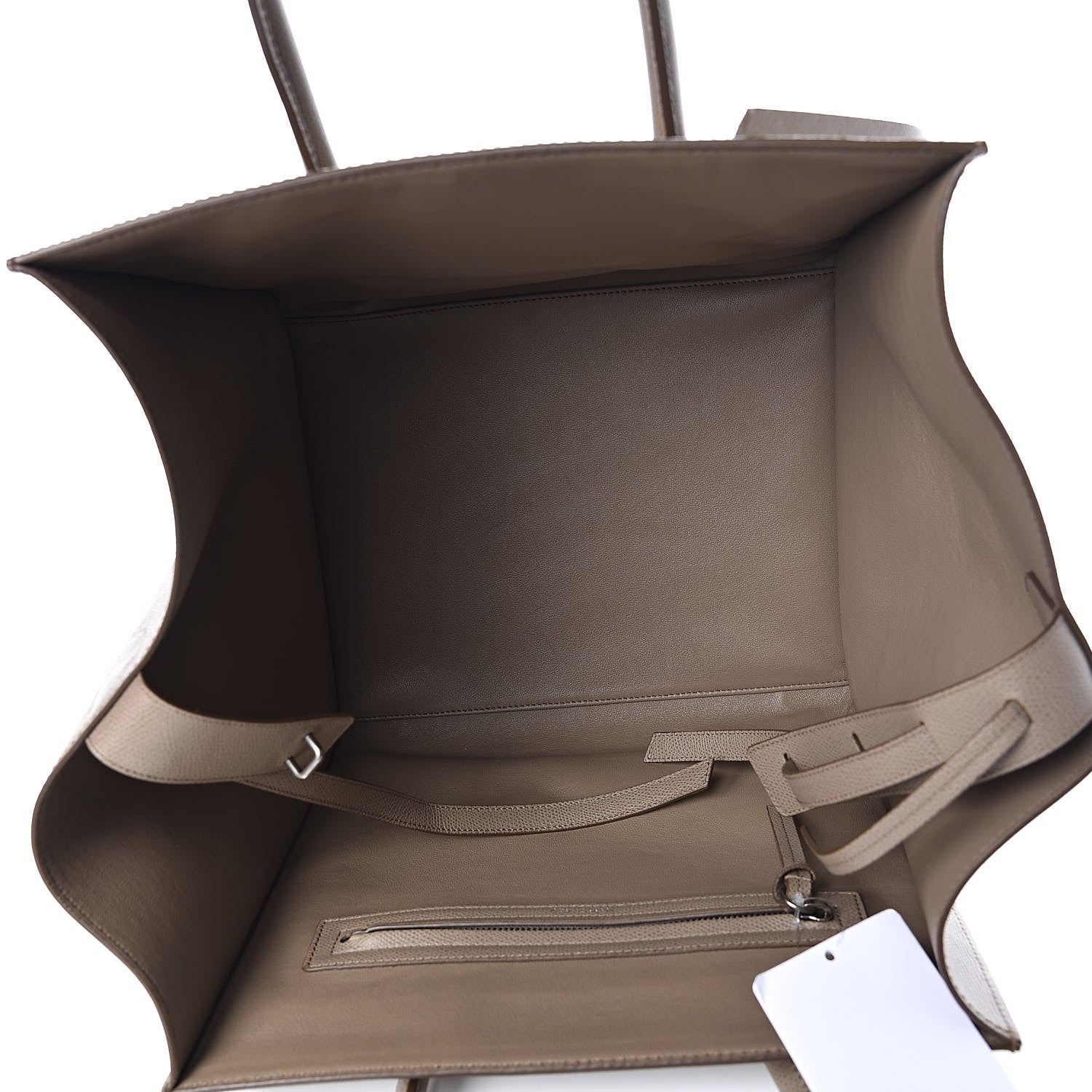 Celine Grained Calfskin Medium Phantom Luggage Taupe 5 of 10
