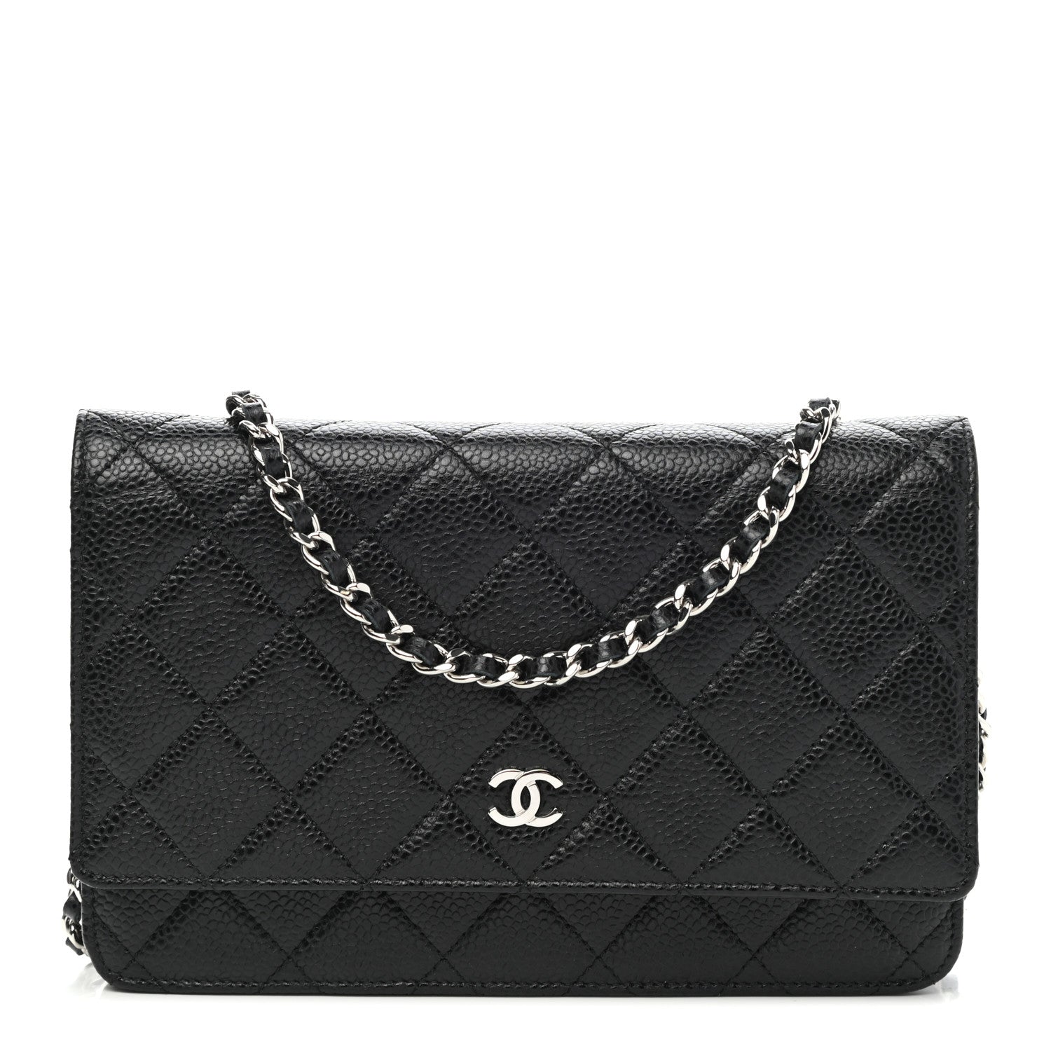 Chanel Caviar Quilted Wallet On Chain WOC Black 1 of 11