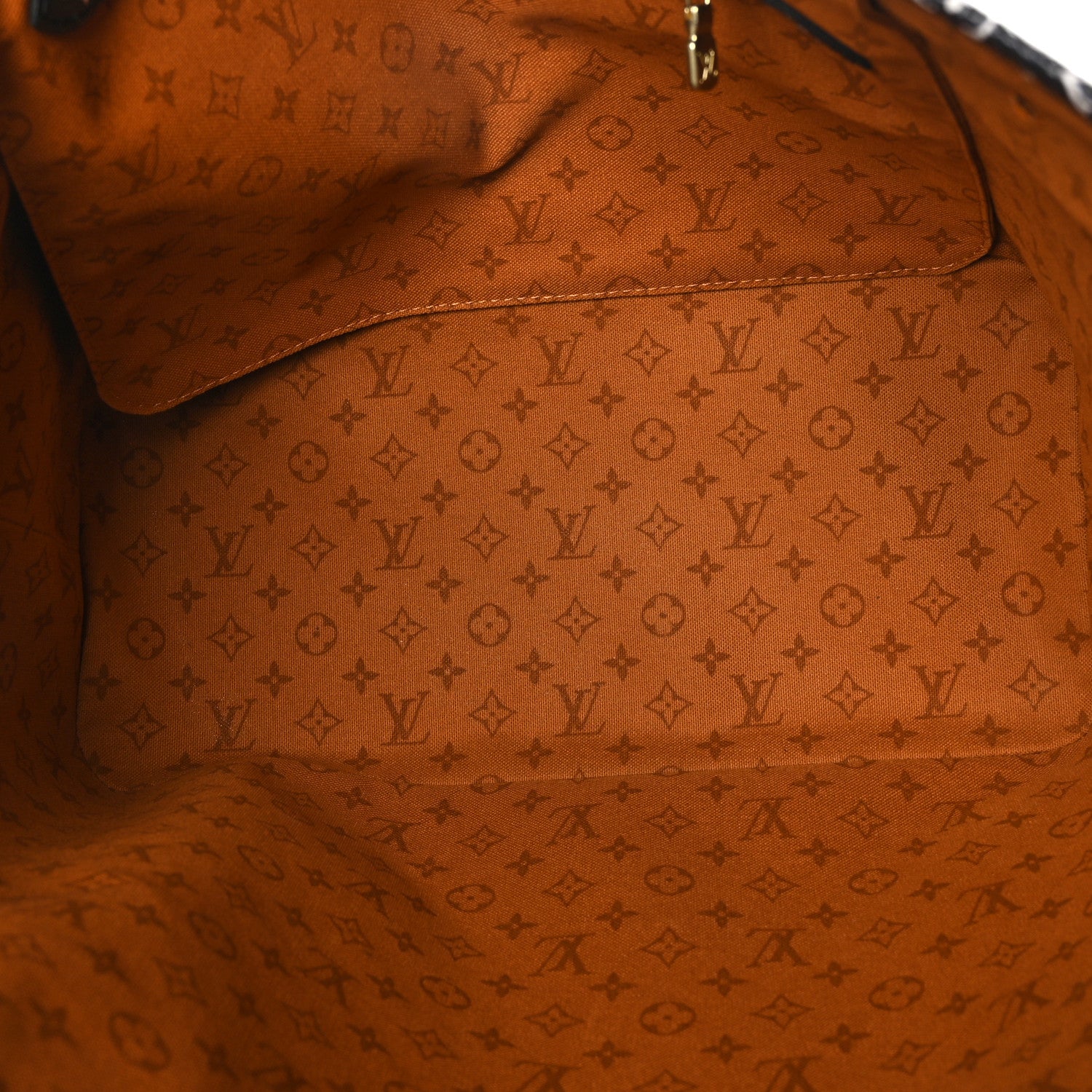 Louis Vuitton Monogram Giant Crafty Neverfull MM Creme Caramel 7 of 12