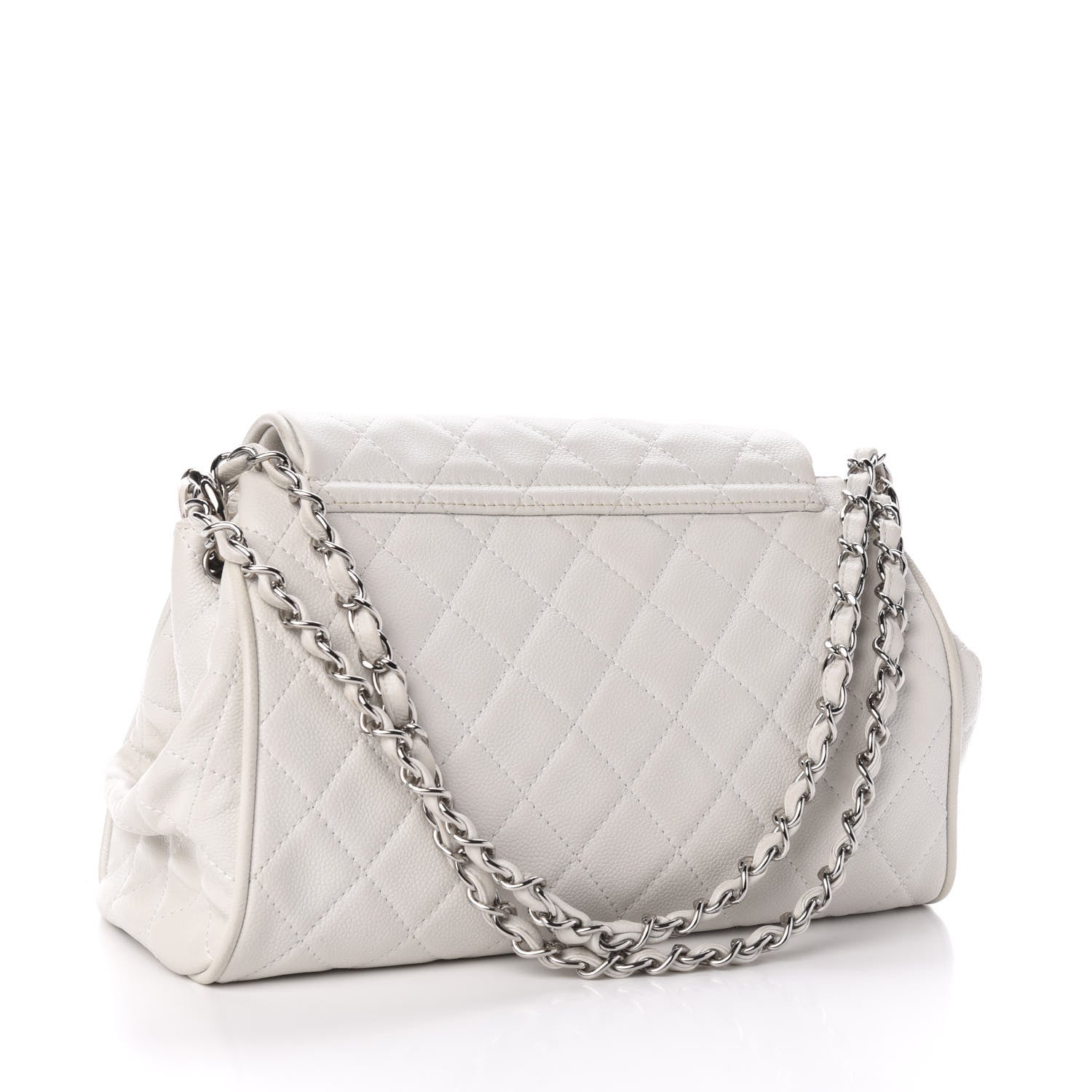 Chanel Caviar Quilted Timeless Accordion Flap White 3 of 11