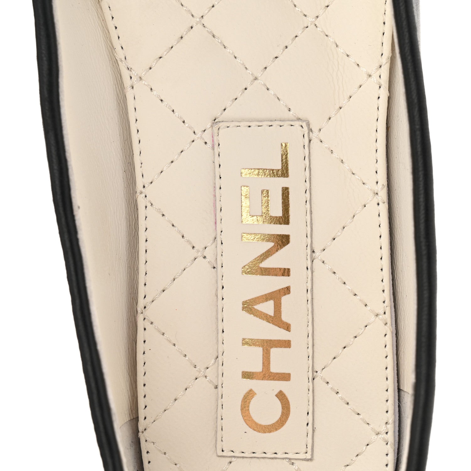 Chanel Lambskin Patent Calfskin Cap Toe Ankle Chain Ballerina Flats 39 Black 8 of 9