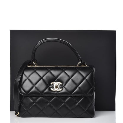 Chanel Lambskin Quilted Small Trendy CC Dual Handle Flap Bag Black 8 of 9