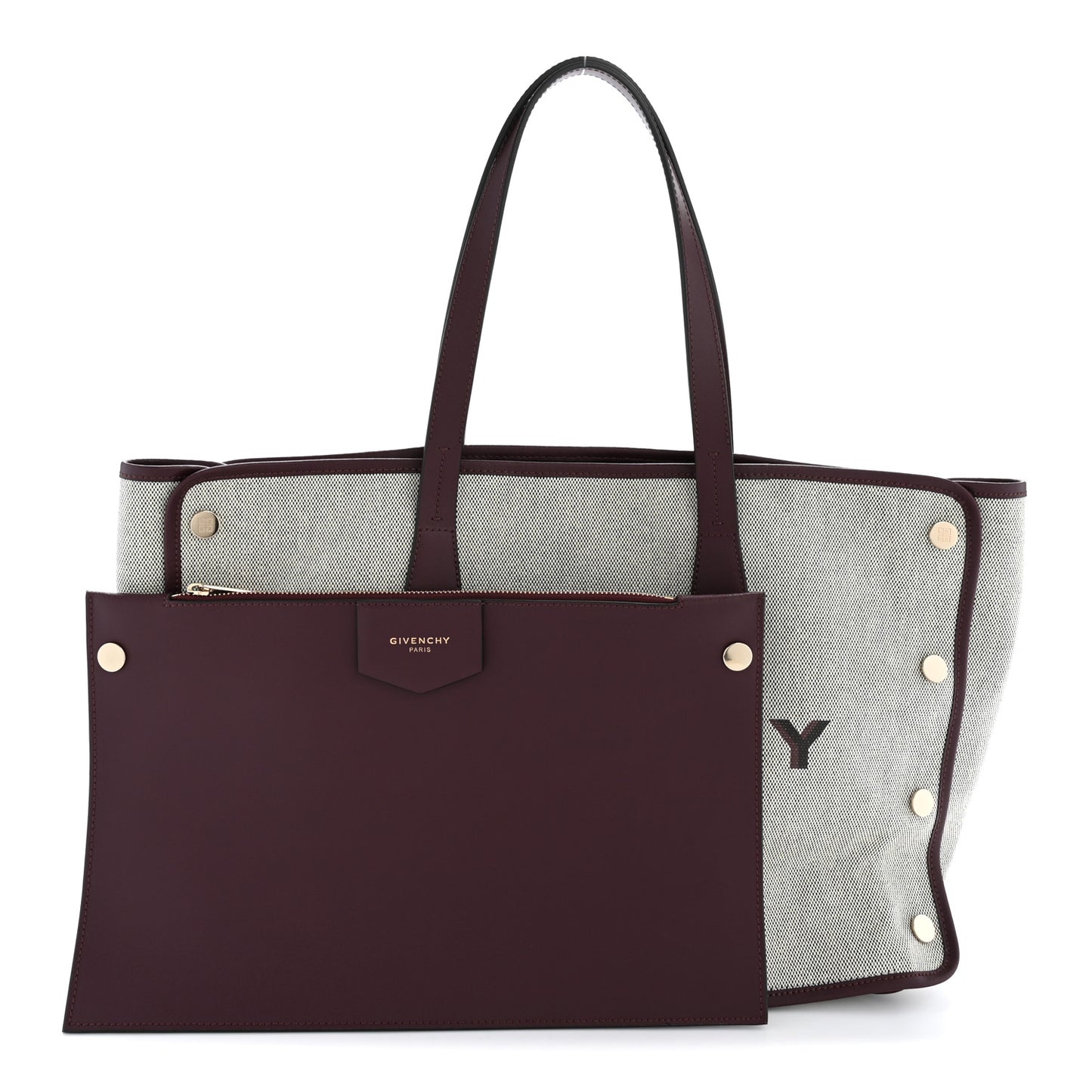 Canvas Medium Bond Shopper Tote Aubergine