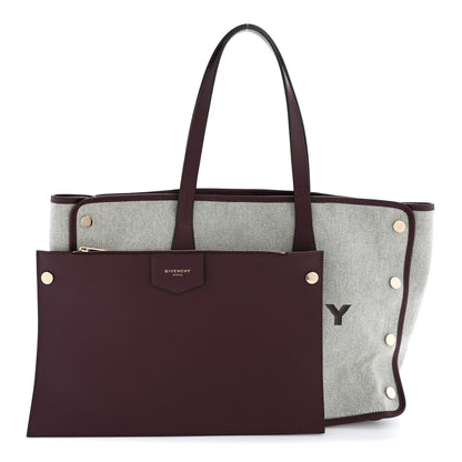 Givenchy Canvas Medium Bond Shopper Tote Aubergine 3 of 12