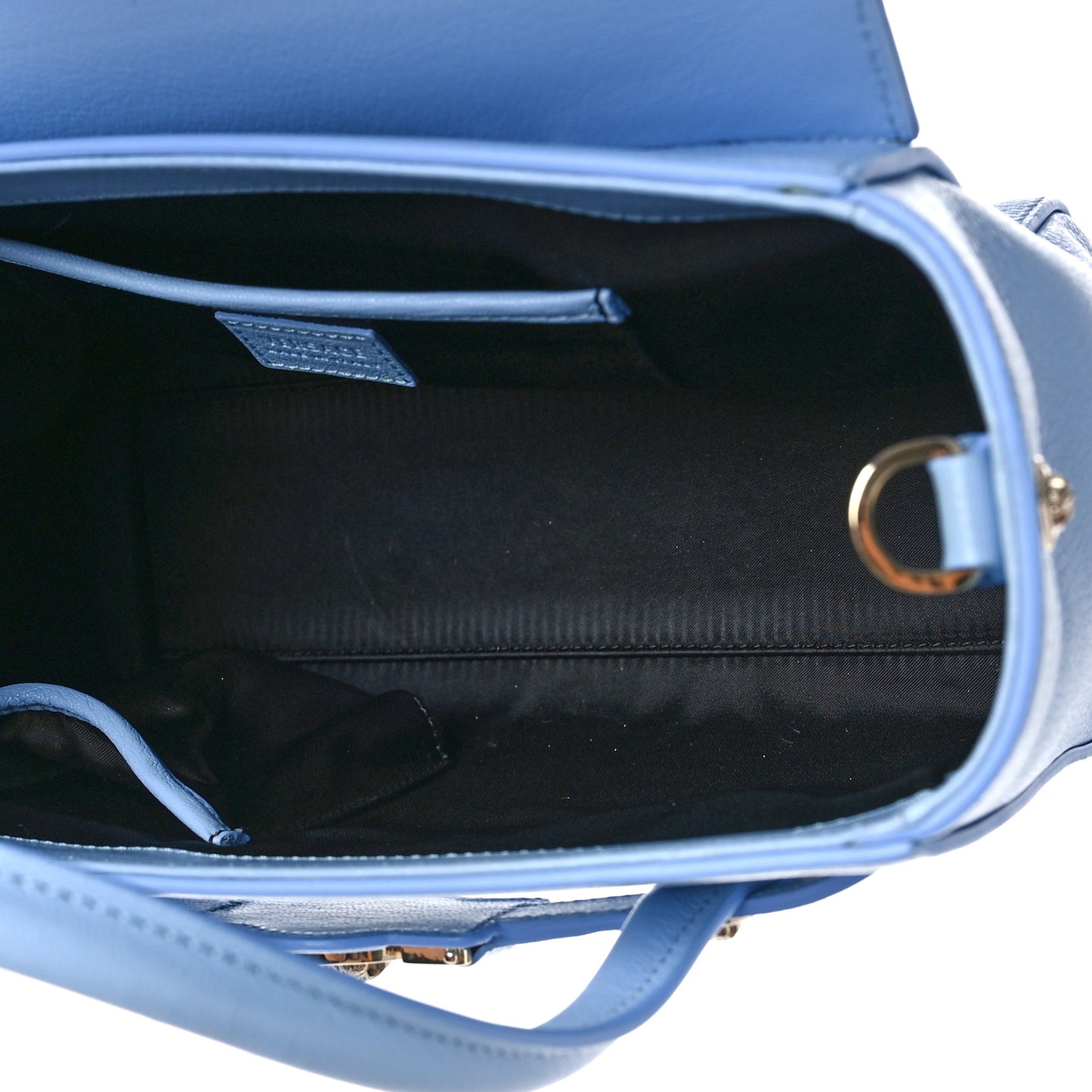 Calfskin Small Signature Bag Light Blue