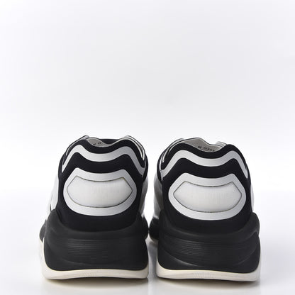 Chanel Lycra Womens CC Sneakers 40 White Black 6 of 8