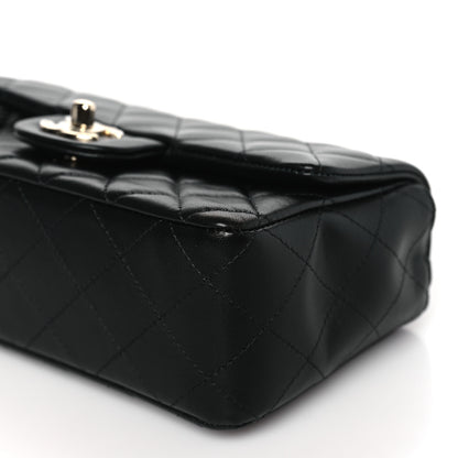 Chanel Lambskin Quilted Mini Rectangular Flap Black 10 of 11
