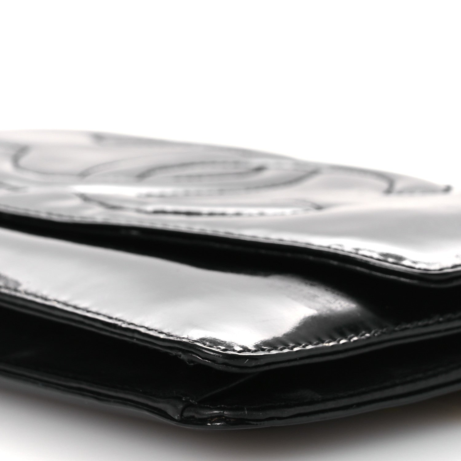 Chanel Patent Timeless CC Wallet On Chain WOC Black 11 of 16
