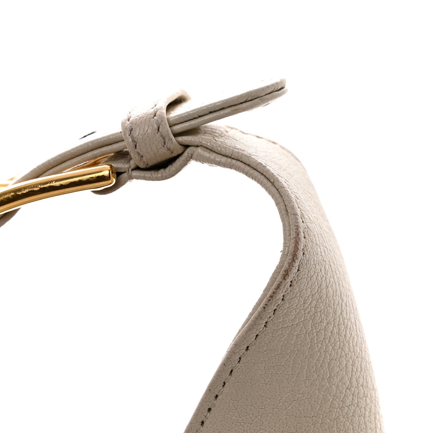 Goatskin Medium Aphrodite Shoulder Bag Mystic White