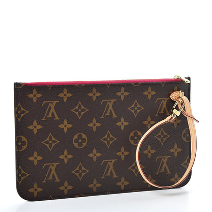 Louis Vuitton Monogram Neverfull MM GM Pochette Pivoine 2 of 8