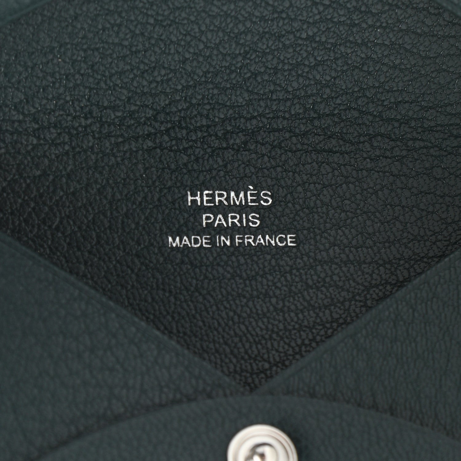 Hermes Chevre Mysore Calvi Card Case Vert Cypress 6 of 7