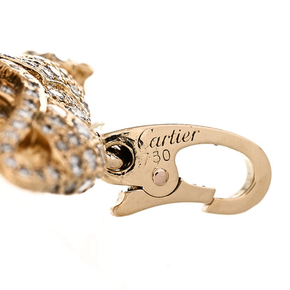 Cartier 18K Yellow Gold Diamond Panthère Pendant 4 of 4