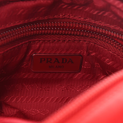 Prada Tessuto Nylon Saffiano Wristlet Rosso 6 of 9