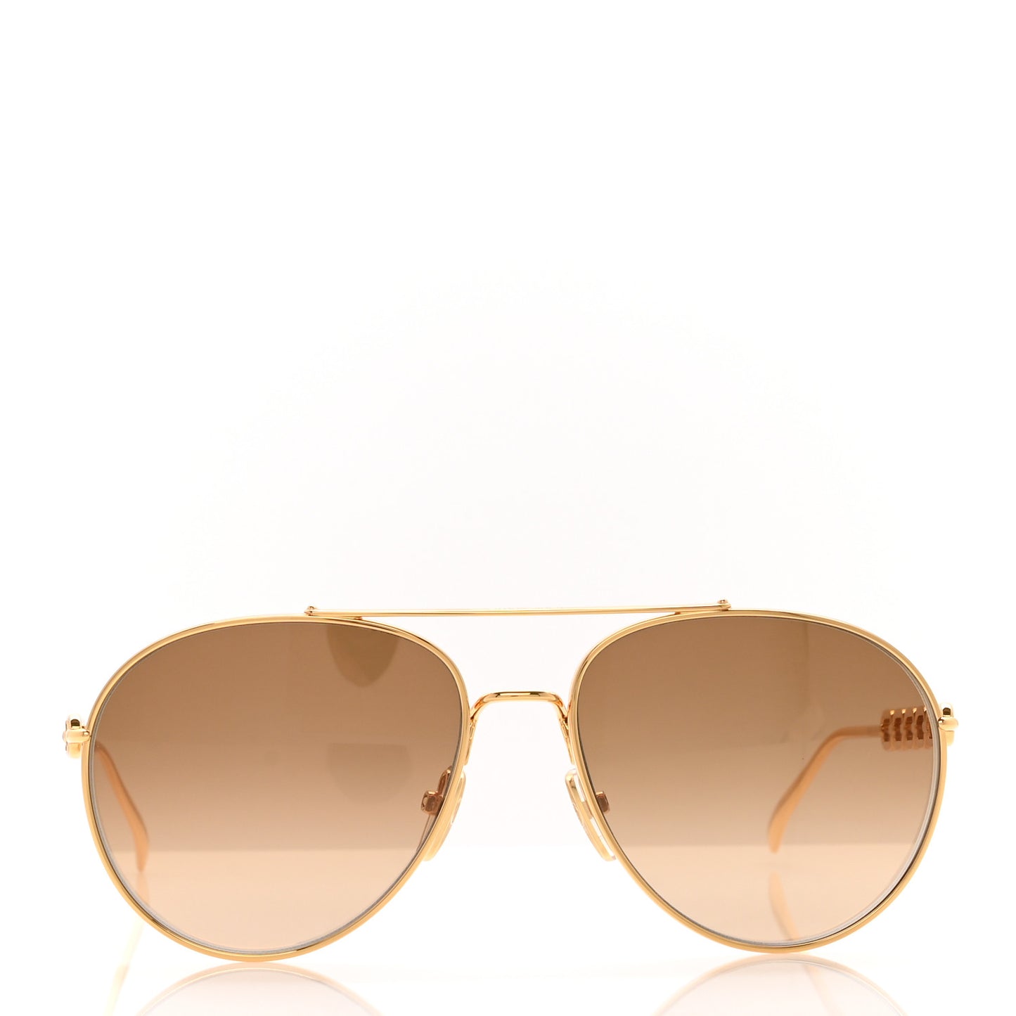 Metal My LV Chain Pilot Sunglasses Z1539W Gold