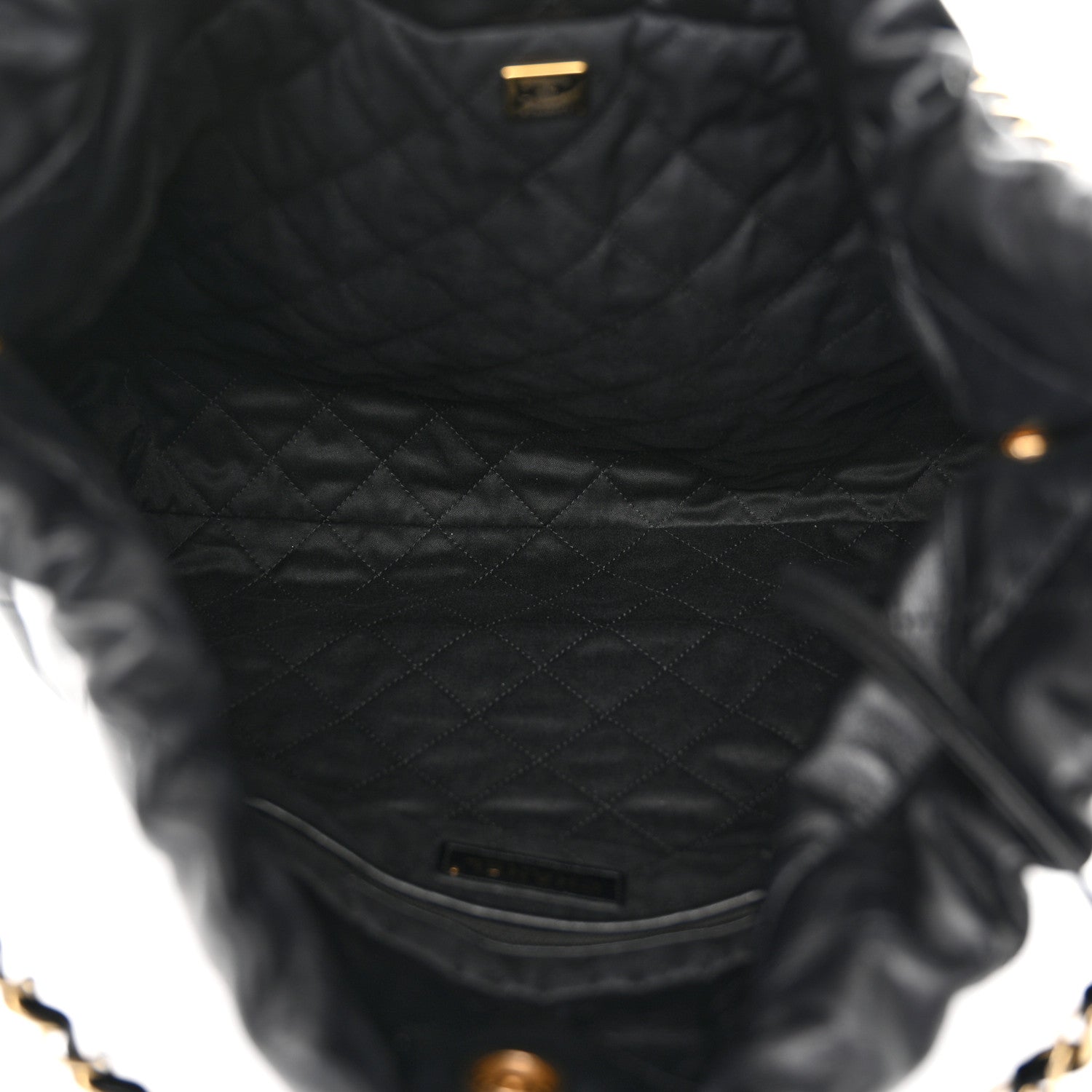 Chanel Shiny Calfskin Quilted Chanel 22 Black 6 of 11