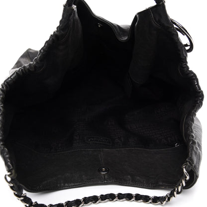 Chanel Distressed Caviar XL Coco Cabas Black 5 of 11
