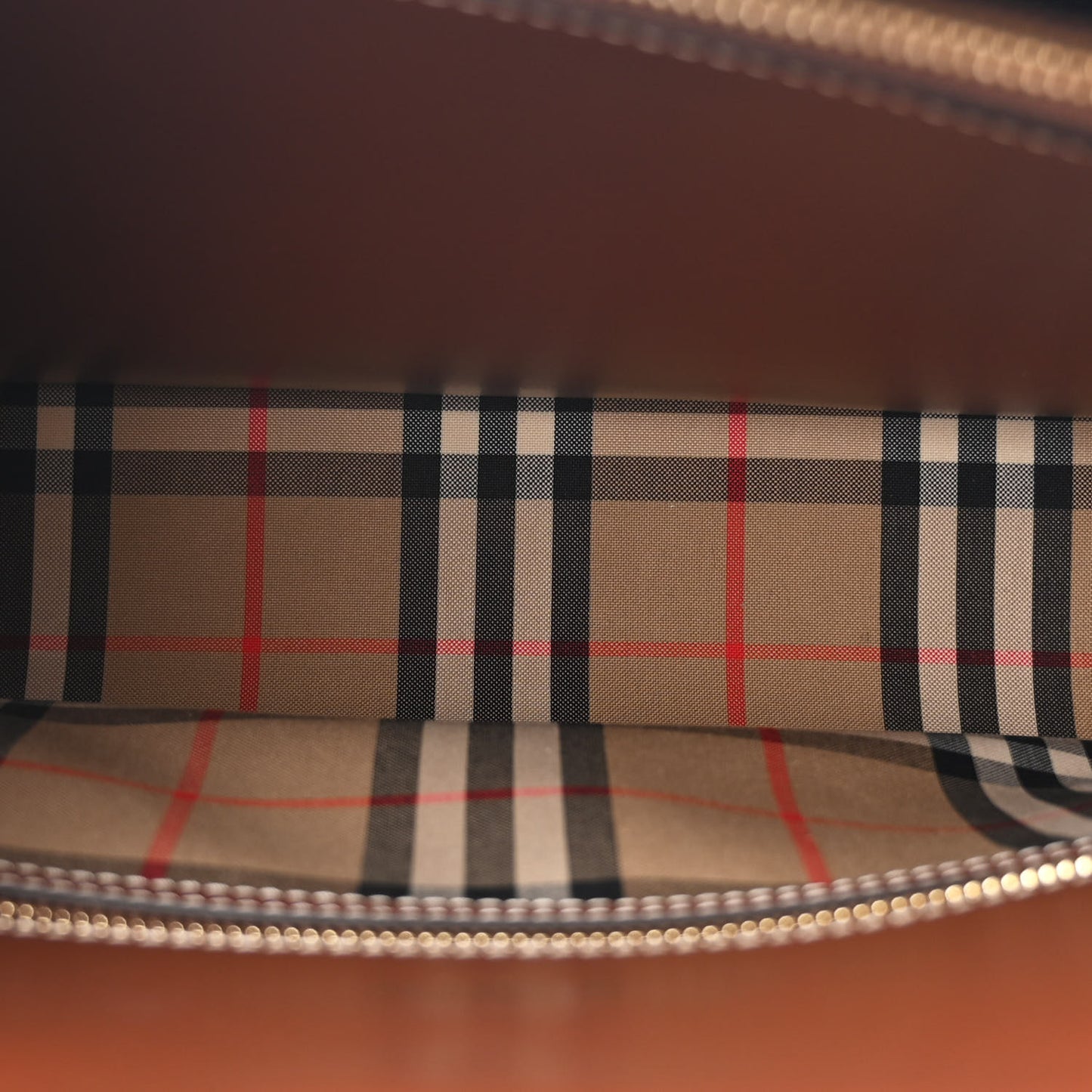 Calfskin Vintage Check Small Two Handle Title Bag Black