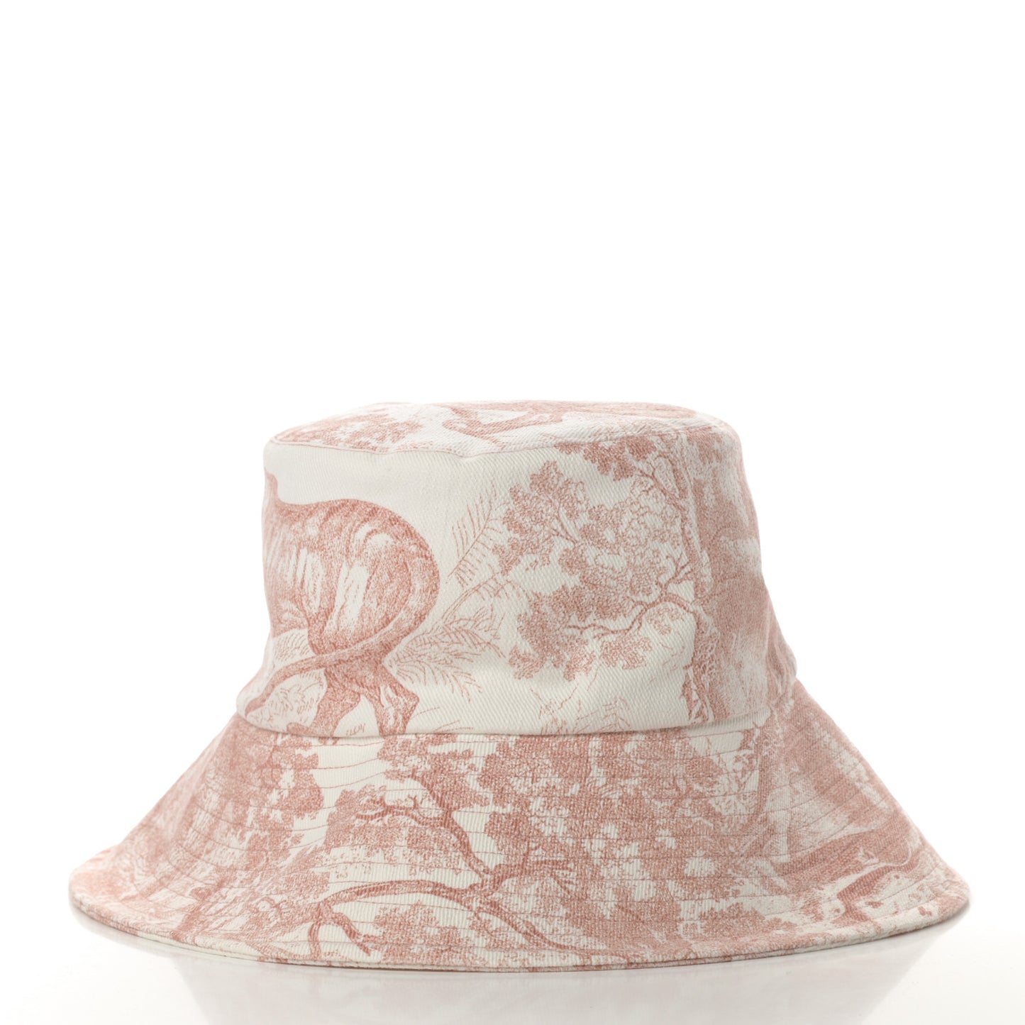 Cotton Dioriviera Toile De Jouy Bob Brim Bucket Hat 57 Rose