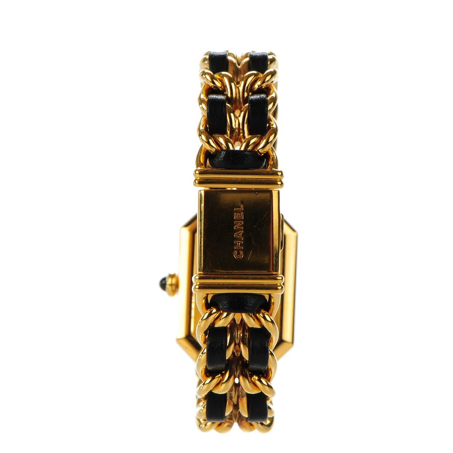 Stainless Steel Lambskin 20mm Chain Premiere Quartz Watch Gold S