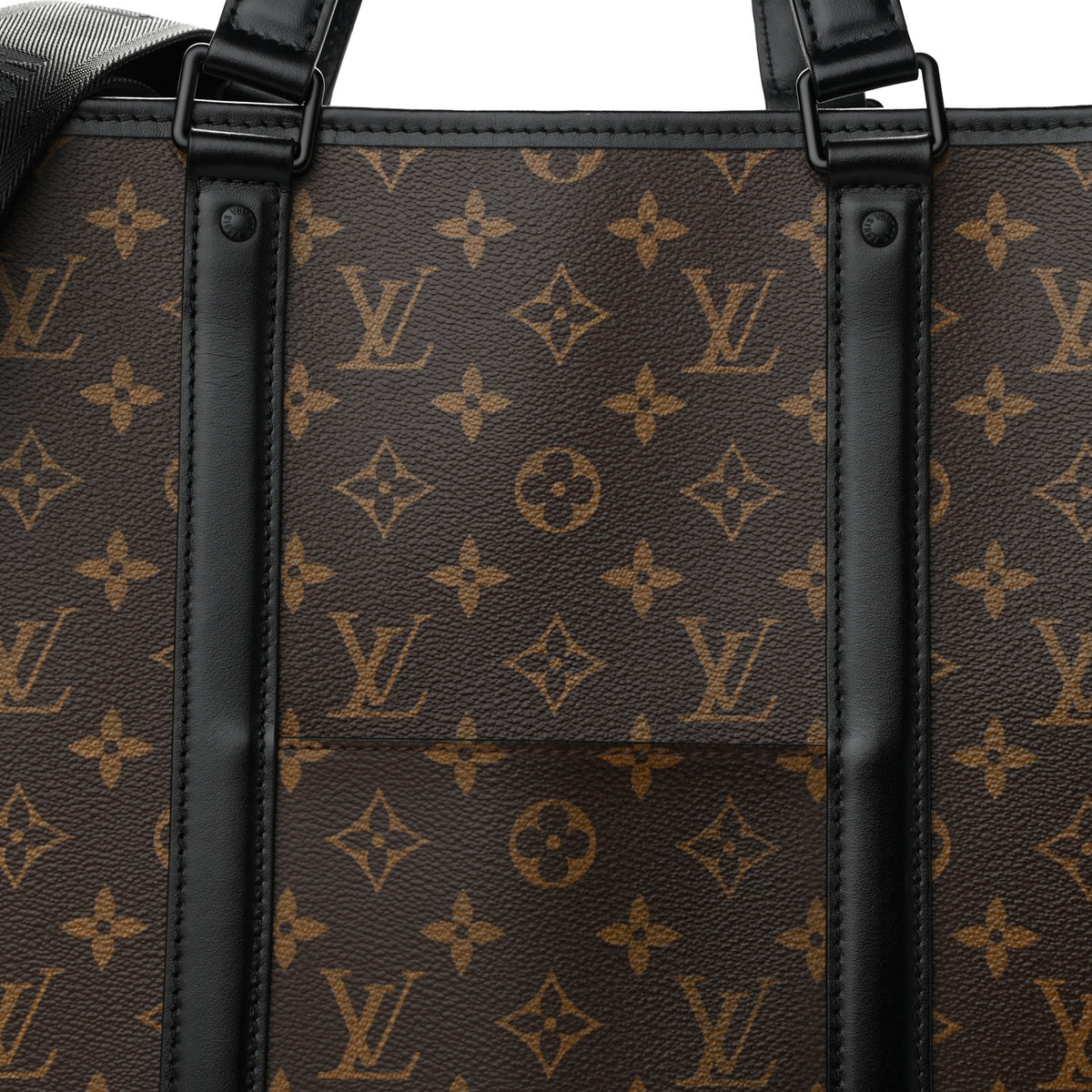Louis Vuitton Monogram Macassar Weekend Tote GM 8 of 10
