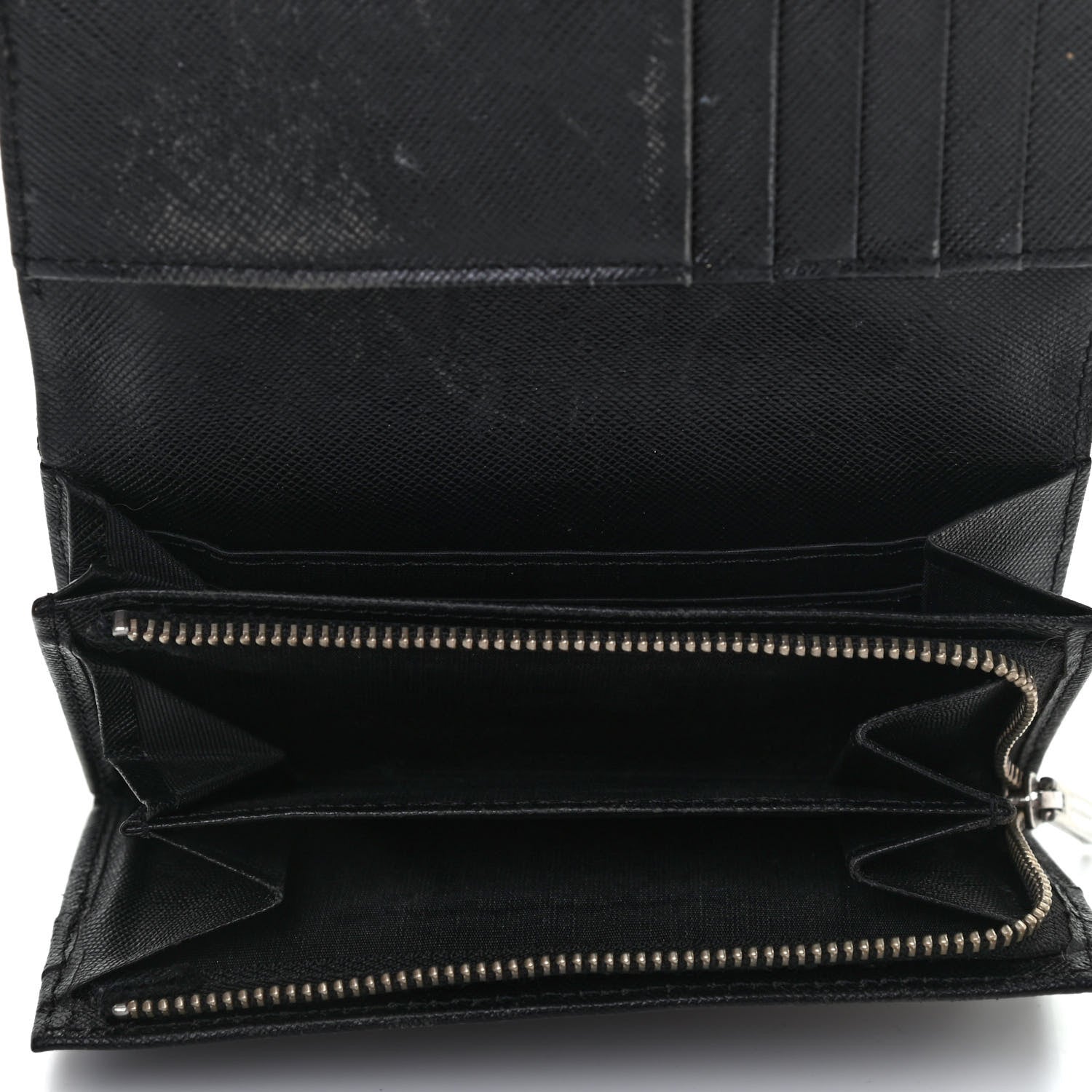 Burberry Calfskin Nova Check Flap Wallet Black 5 of 9