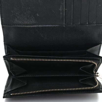 Burberry Calfskin Nova Check Flap Wallet Black 5 of 9