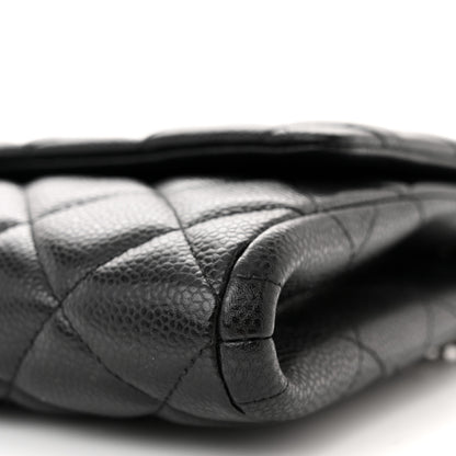 Chanel Caviar Quilted Clutch With Chain Flap Black 9 of 10