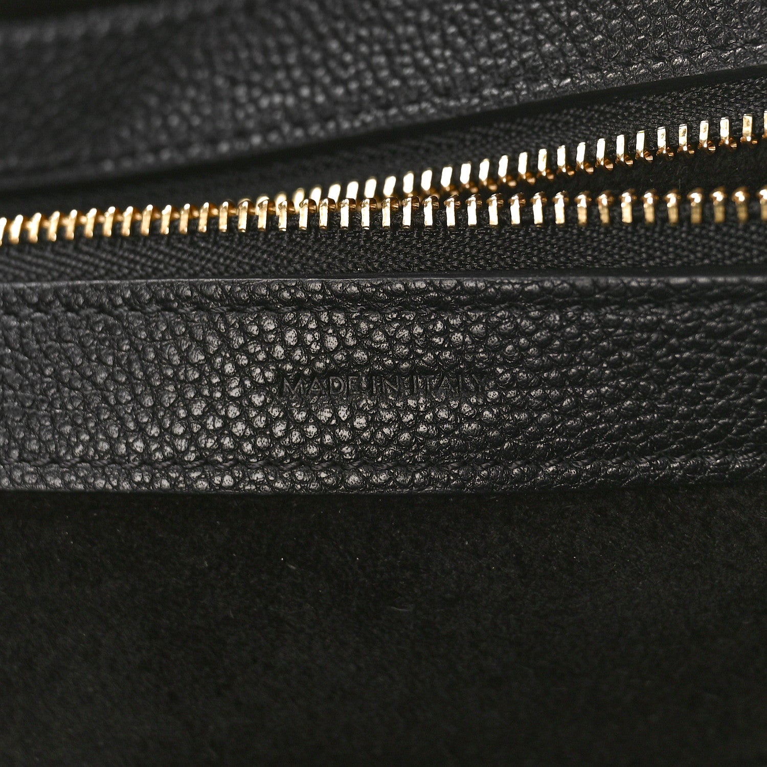 Celine Soft Grained Calfskin Medium Belt Cabas Phantom Black 6 of 8