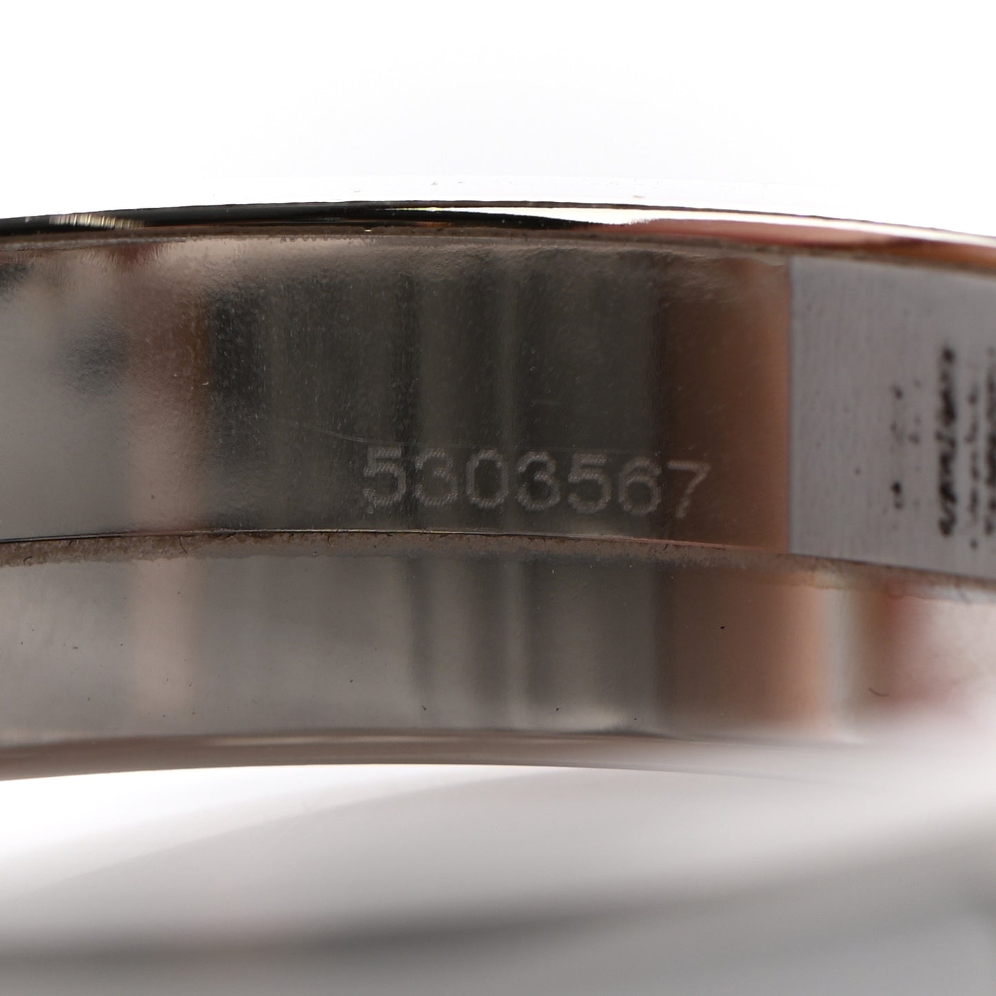 Enamel Narrow Clic Clac H Bracelet PM White