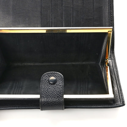 Chanel Caviar Timeless CC French Wallet Black 6 of 11